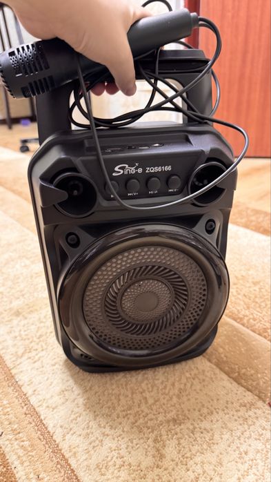 колонка и микрофон для караоке