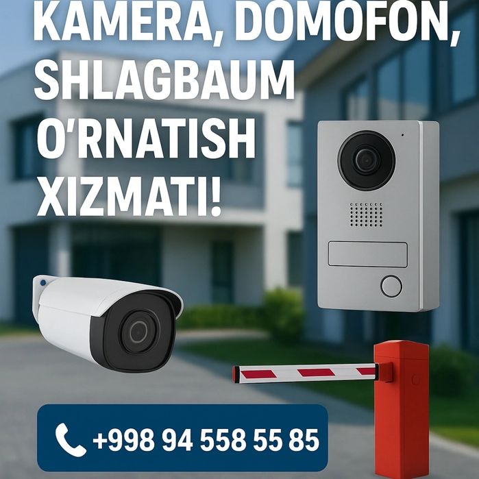 Kamera ornatish 1 yil kafolat 24 soat xizmat Andijon