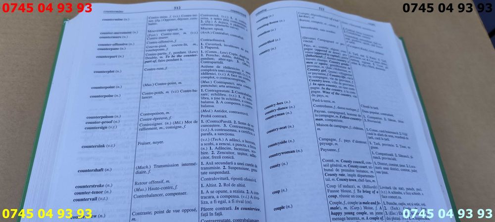 carte carti dictionar general de stiinte englez francez roman