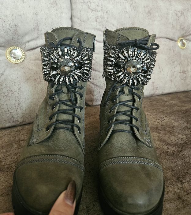 Дамски боти естествена кожа