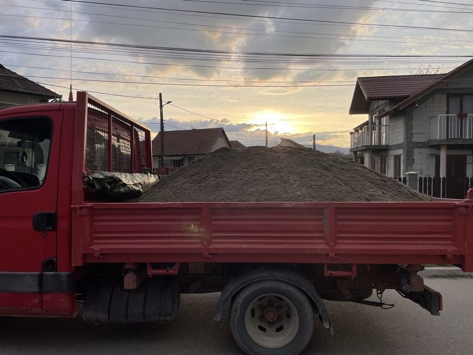 Transport nisip sort piatra pământ balast moloz