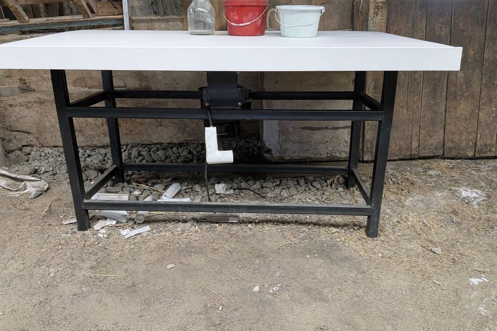 Вибростол для брусчатки, тротуарная плитка, еврозабор