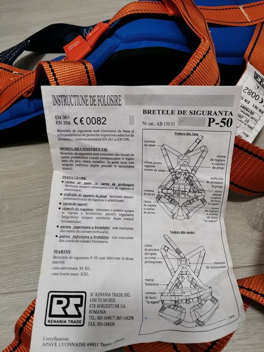 Centură de siguranță + accesorii