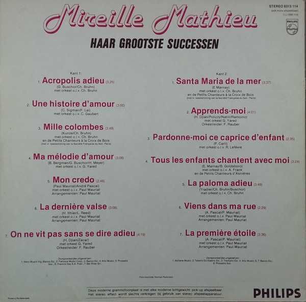 Mireille Mathieu – Haar Grootste Successen