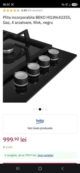 Plita Beko HILW64225S