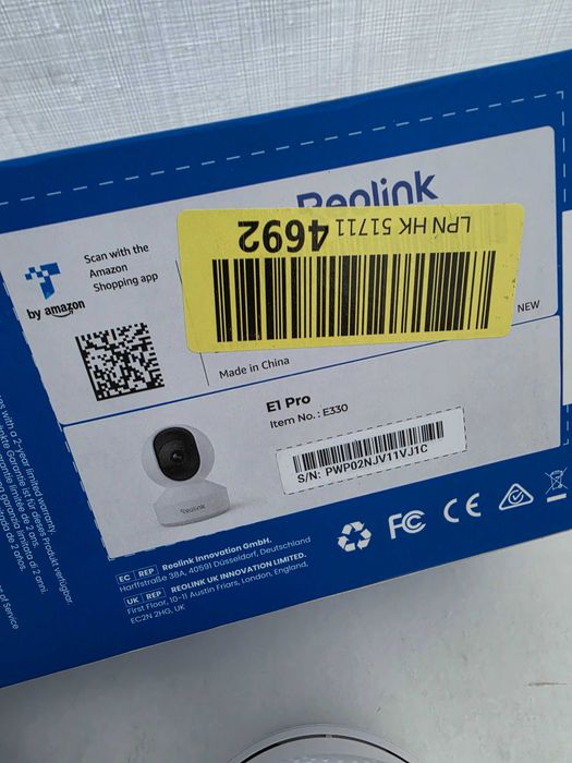 Camera IP Reolink E330 (E1 Pro) WiFi PTZ 5MP cu recunoaștere AI și urmărire automată