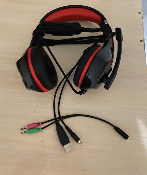 Наушник Microlab g6 черный красный