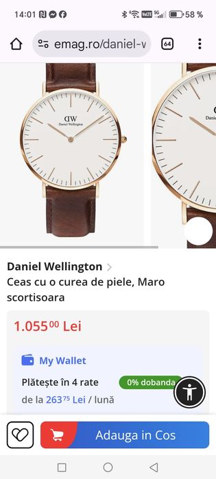 Ceas Daniel Wellington Extraplat Quartz 41 mm