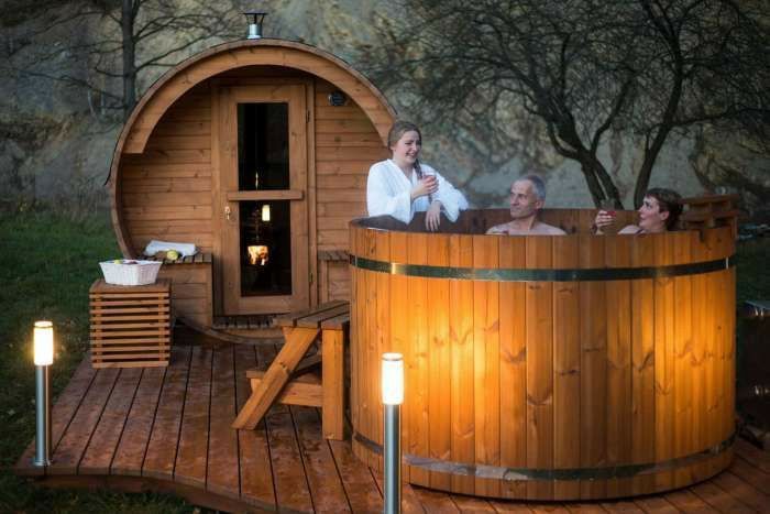 Баня бочка мобильная
