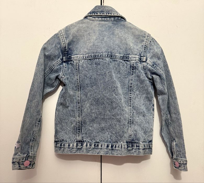Geacă denim fete 128 cm (7-8 ani) Little Kids cu broderii stele