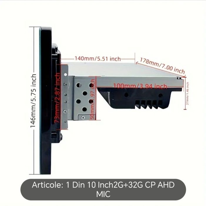 Navigatie QLED auto 10 inch VW Audi Skoda Seat  Skoda BMW Mercedes