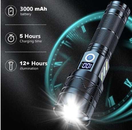 Професионален акумулаторен LED фенер,