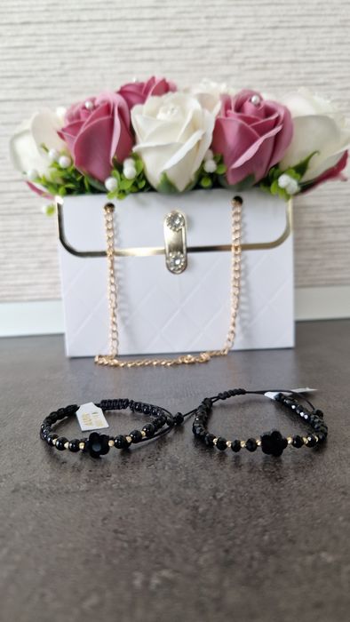 Brarari cu bilute din aur 14k