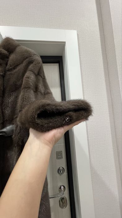 Норковая шуба мокка