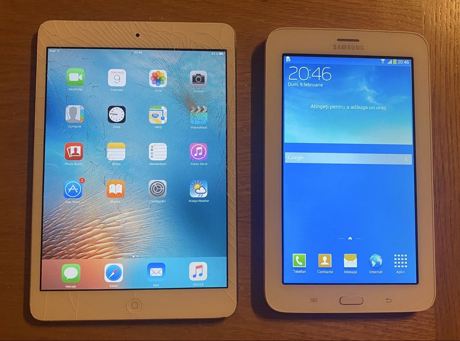 Ipad mini 1 si Samaung Galaxy tab 3 lite
