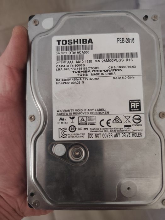 Продам Hdd Toshiba