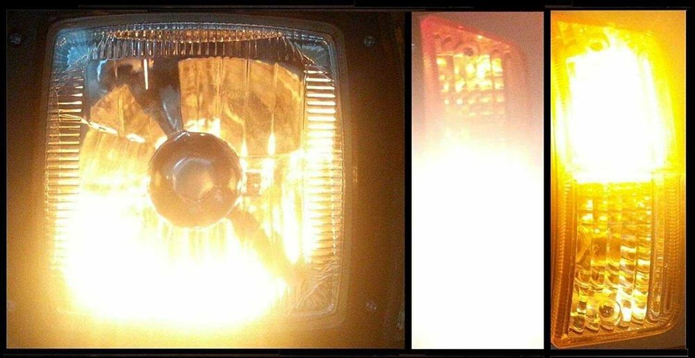 Кристален Фар с мигач за агро машини/ техника, трактор, комбайн, багер