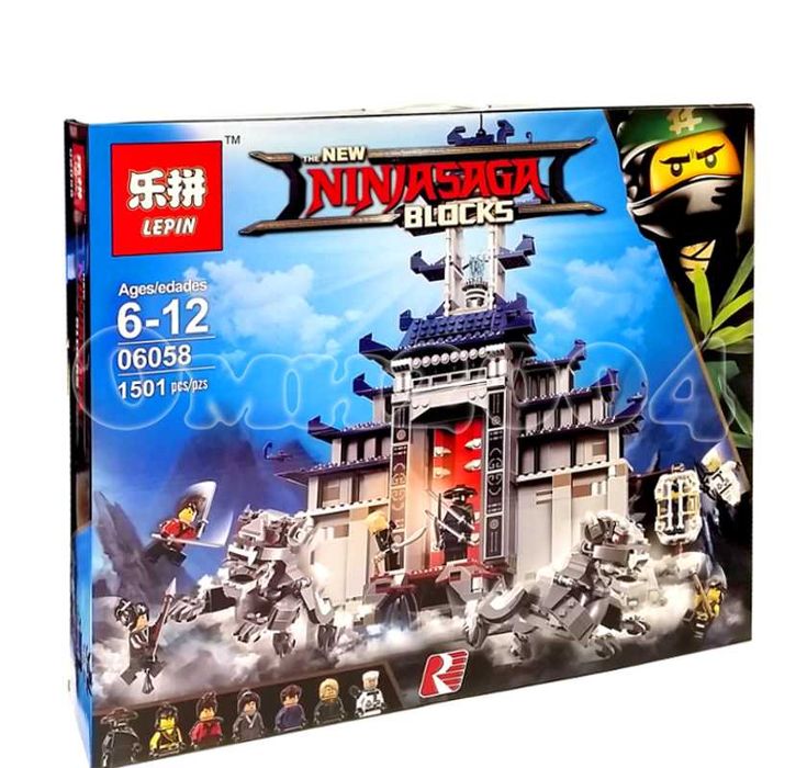 Представяме ви Конструктор замък NINJASAGA храм 1501 части konstruktor