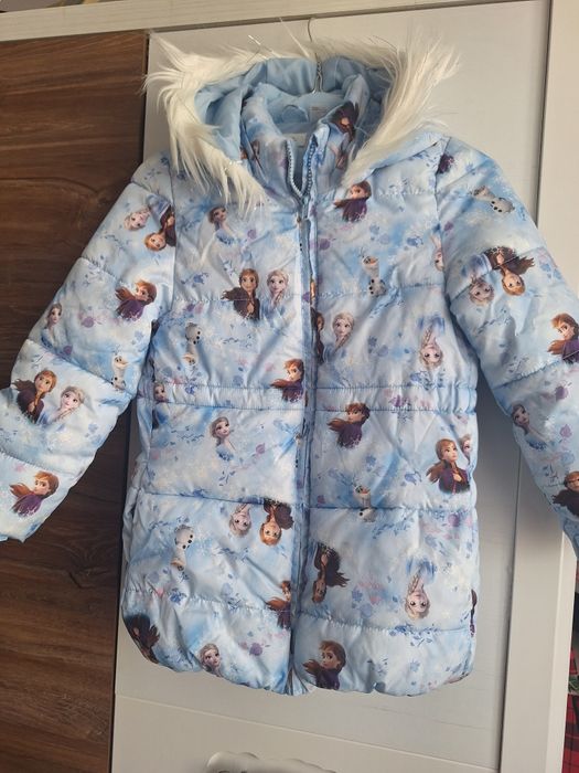 Geaca Frozen Elsa si Ana marca H&M,masura 128,7-8 ani