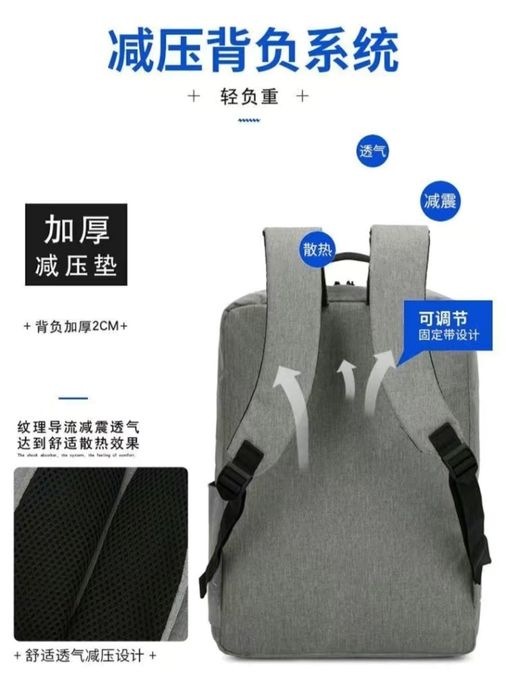 Мужской рюкзак для ноутбука комплект 4 в 1 сумка usb провод