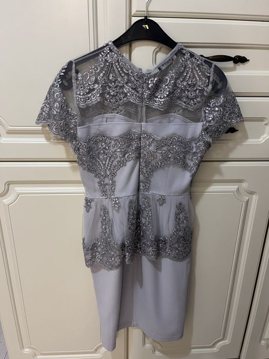 Rochie seara broderie inedita cu pietricele