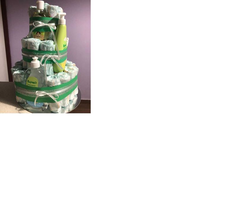 Торта от памперси "Бочко"