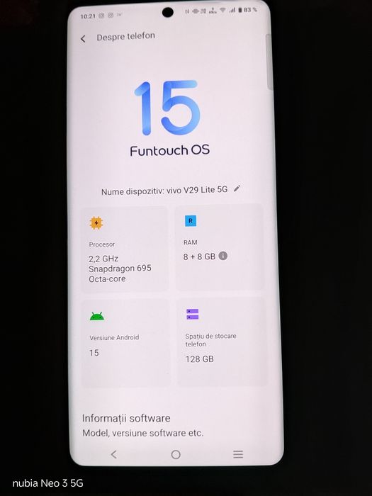Vivo V29 Lite 5G Impecabil
