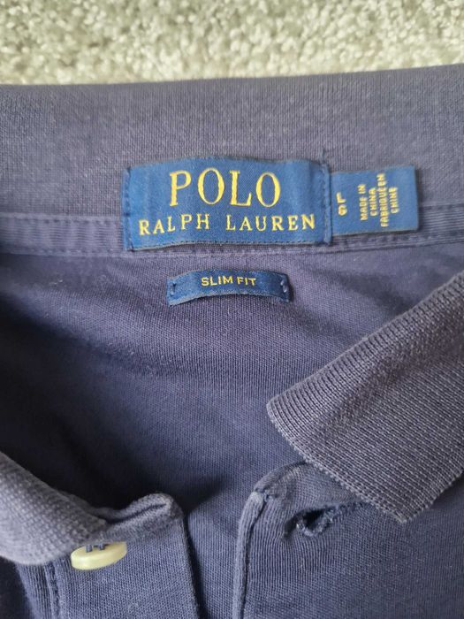 Оригинална мъжка тениска с яка POLO RALPH LAUREN
