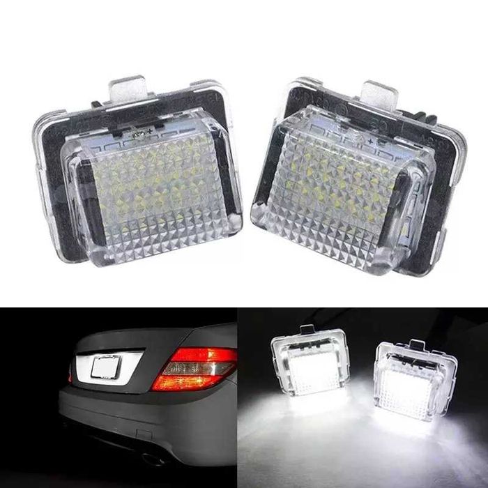 Lampi LED numar Mercedes Benz W204, W205 W216, W218, W212, W221 - Fara Eroare