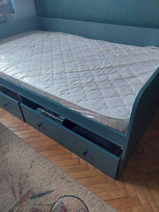 Divan din pal melaminat 120×200 cm, saltea INCLUSA