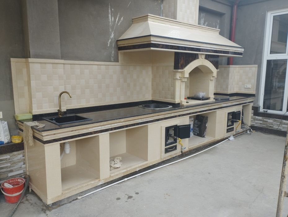 Камины, Летние кухни, Барбекю.Водопады.