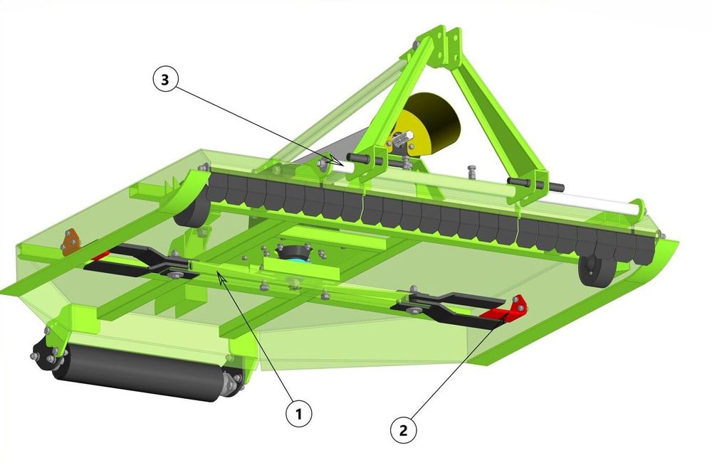 Садовая косилка 1.6м