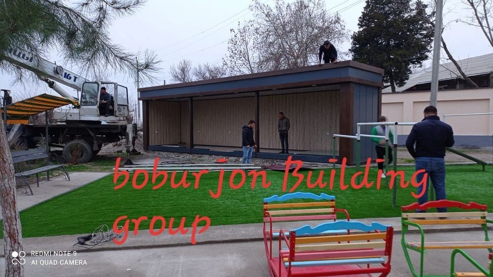 контейнердан тайёр офис уй ва доконлар