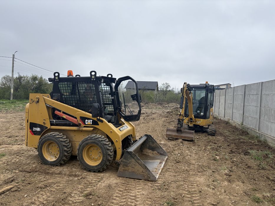 Inchiriere miniexcavator terasamente si bascule nisip piatra pamant montaj fose defrisari demolari constructi .