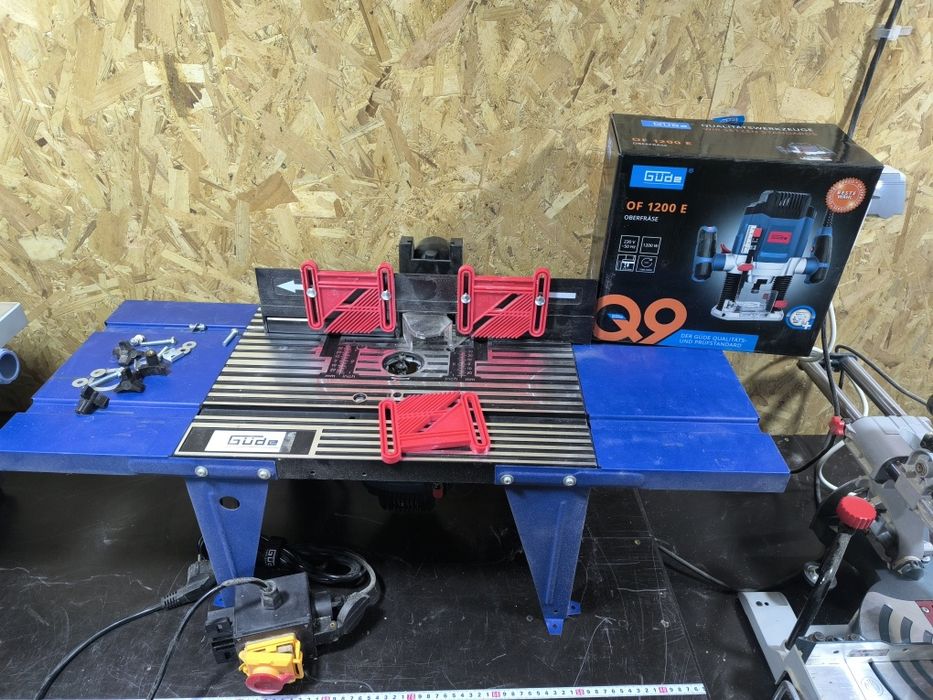Маса за оберфреза OFT 855 / GUDE 58086 и фреза GÜDE OF 1200 E, 1200 W