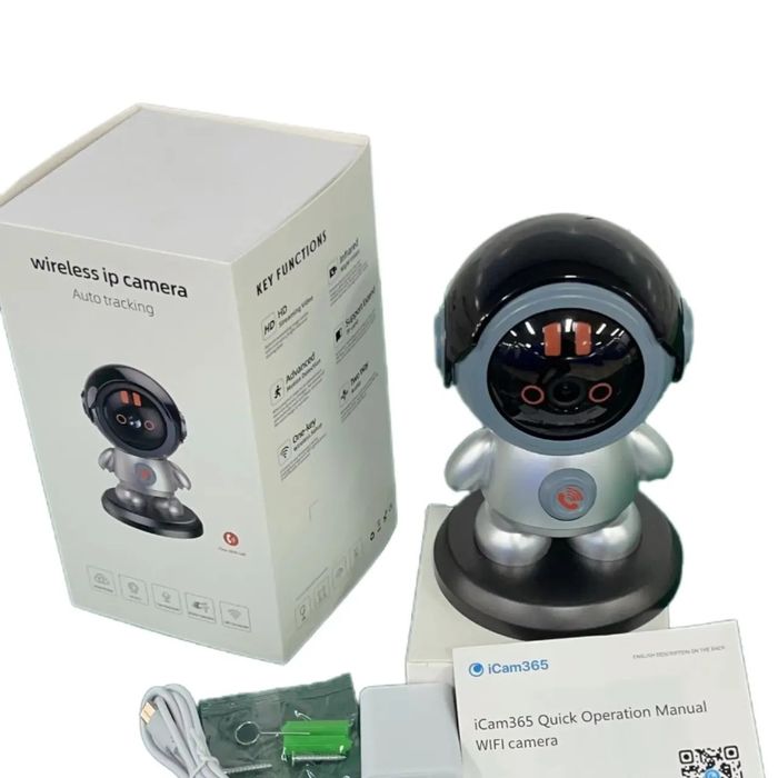 Умный моторизированный робот камера 1080p,Wifi,P2P,PTZ.