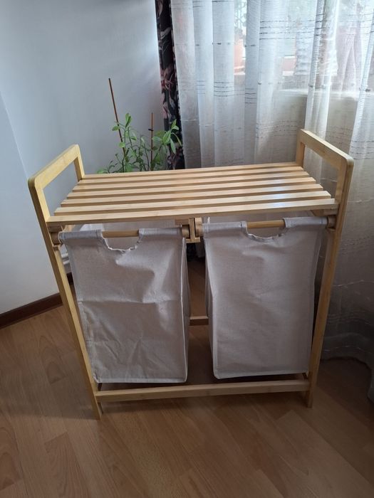 Coș de rufe din bambus Lumaland