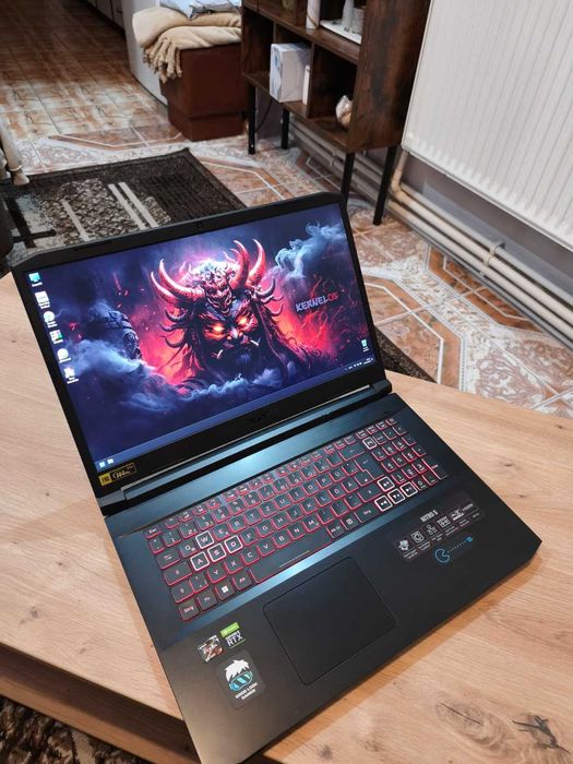 Laptop Gaming Acer Nitro, Ryzen 7 5800H, RTX 3060, 16GB, 512GB, 17.3"