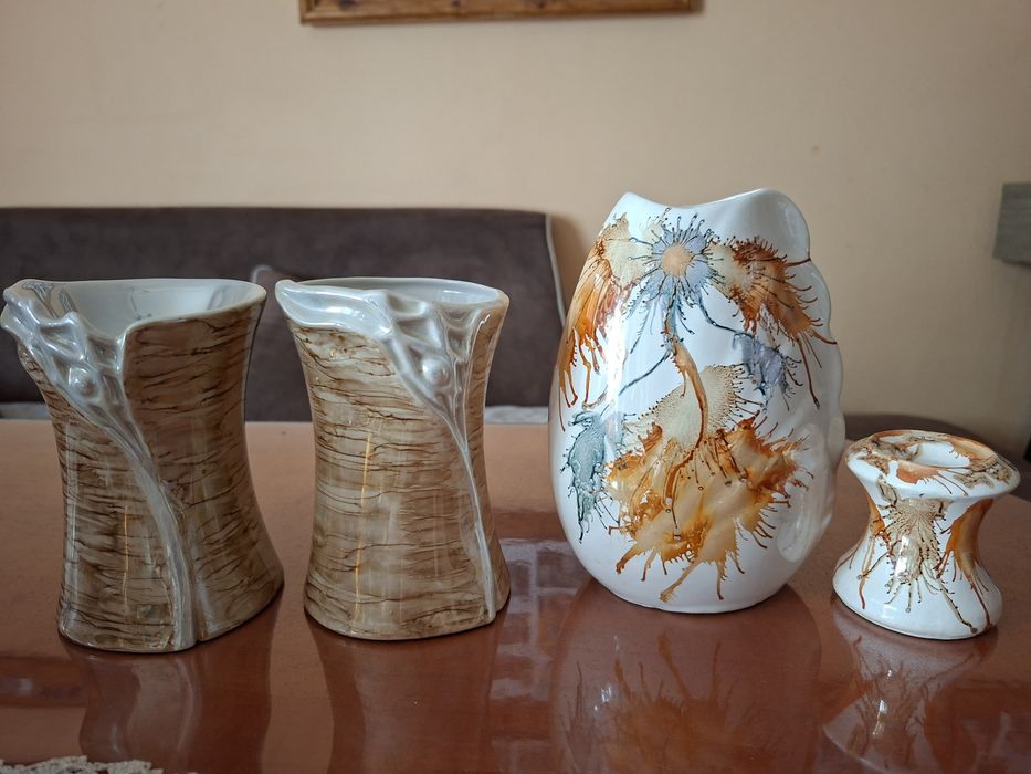 Комплект ваза със свещник