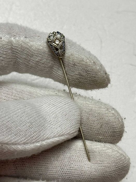 AC REVER - AUR 14K + Diamant = 0.05ct + Email - Ac Cravata - Art Deco