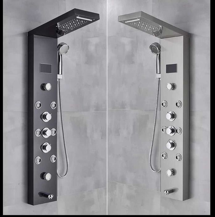 Уникален Хидромасажен душ панел дисплей,лед светлини и много др. екстр