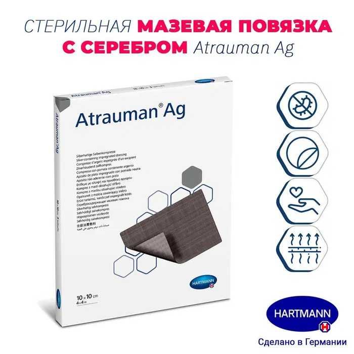 Салфетки с серебром Atrauman Ag — для лечения ран и язв