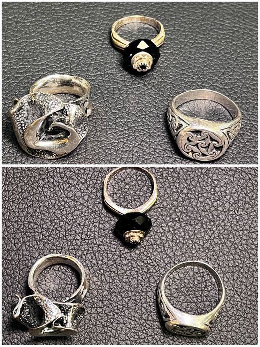 Пръстени медальони обеци сребърни silver 925 srebro prasten obeci