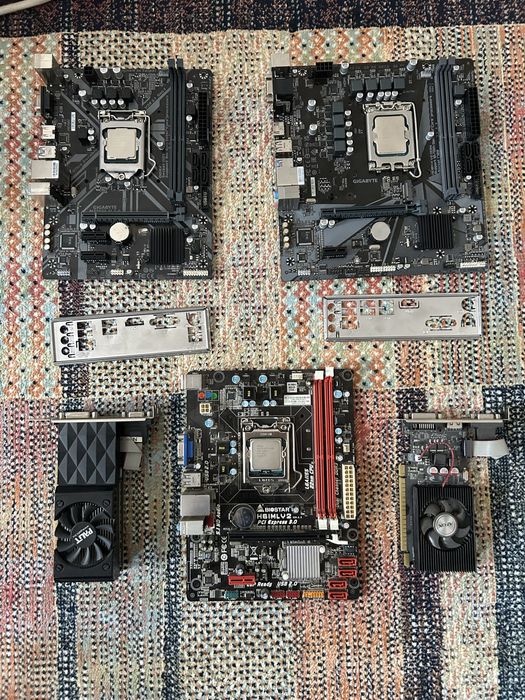 Продам материнские платы и видеокарты