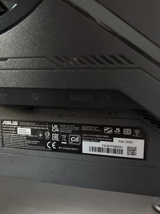 Гейминг монитор ROG Strix XG27ACS 27" QHD 165Hz IPS с гаранция