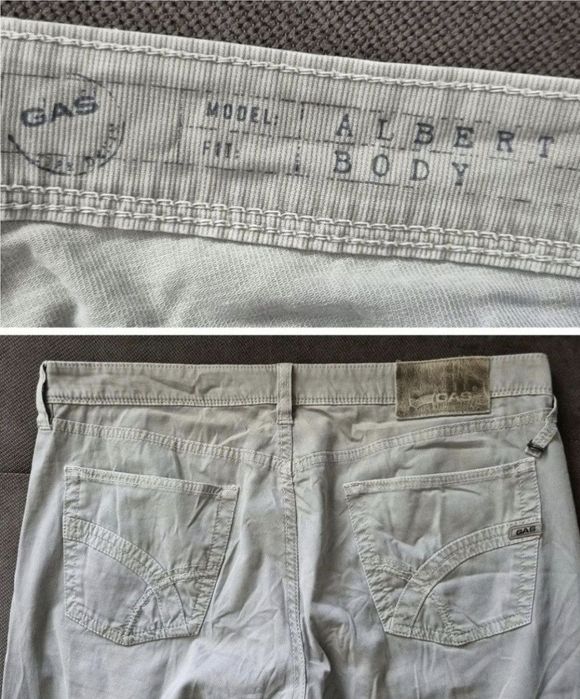 Pantaloni Chino / Blugi GAS, model Alberto, W34/L34 (Fit W32)