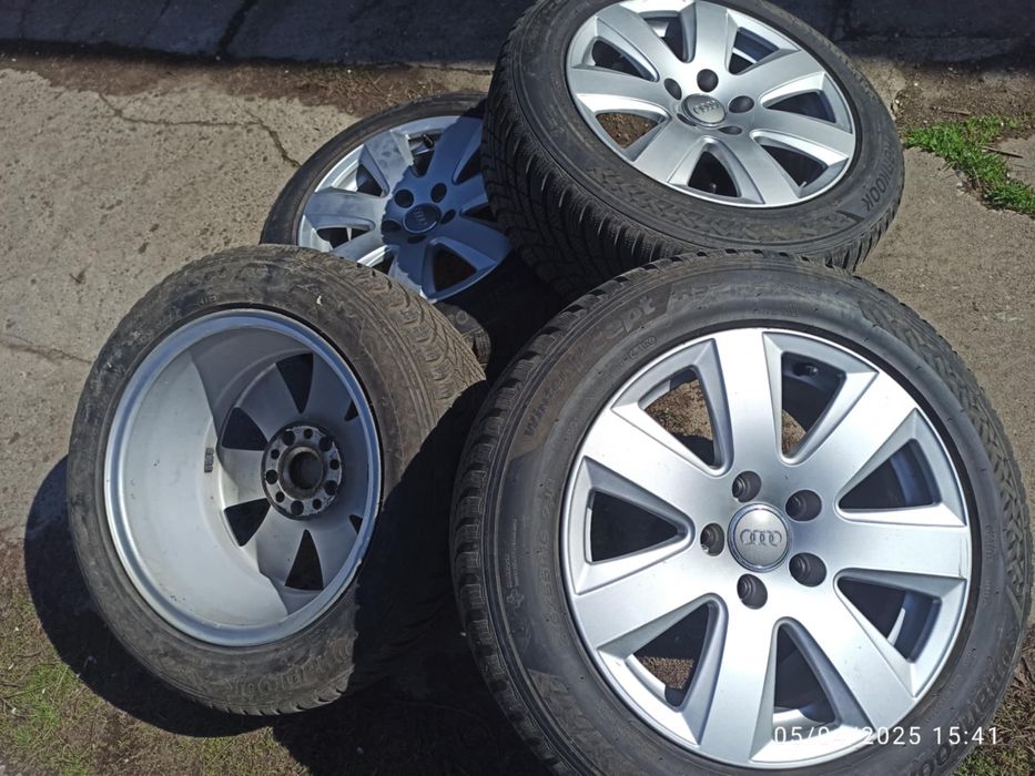 Зимни гуми с джанти 16 цола 5 х 112 за ауди
