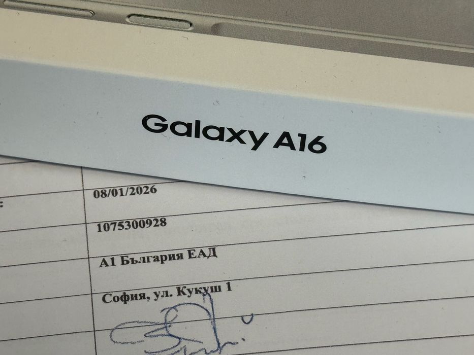 ЗАПЕЧАТАН 128GB Samsung A16 Гаранция A1 2028г. Gray / Сив