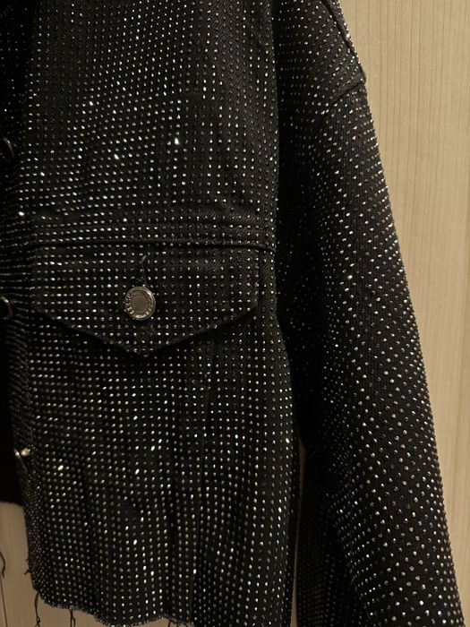 Дънково яке с камъчета