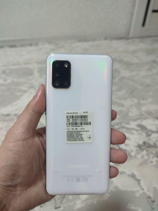 Samsung A31 барлыгы жасап тур связь интернет жаксы.